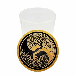 Tree of Life Herb Stash Jar – Smell Proof Cannabis Storage Glass Container
