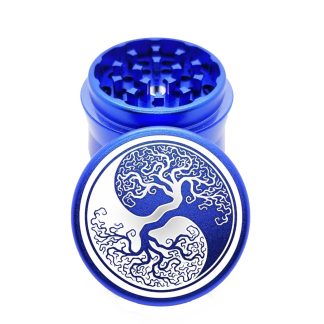 Yin & Yang Blue Portable Herb Grinder – #1 Small Weed Grinder