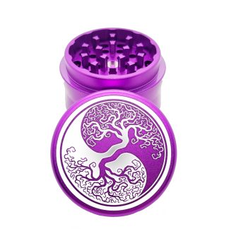 Yin & Yang Purple Compact Weed Grinder – Aluminum Crusher