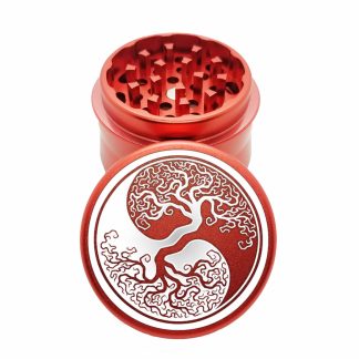 Yin & Yang Red Mini Metal Herb Grinder – Best Pocket Grinder