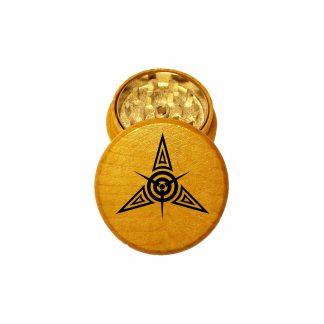 Tribal Star Mini Wooden Weed Grinder – Pocket Herb Grinder