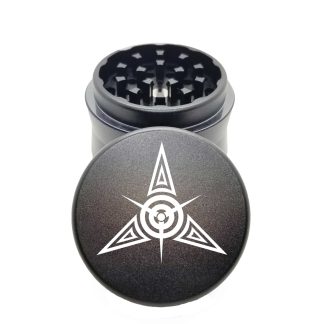 Tribal Star Black Mini Weed Grinder – Portable Herb Crusher