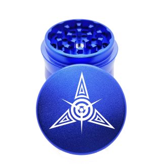 Tribal Star Blue Small Herb Grinder – #1 Compact Weed Grinder