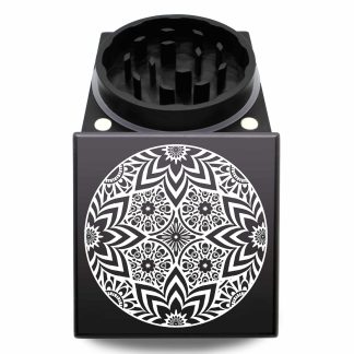 Trippy Hippie USA Crafted Cubed Weed Grinder – Best Large Square Herb Mill