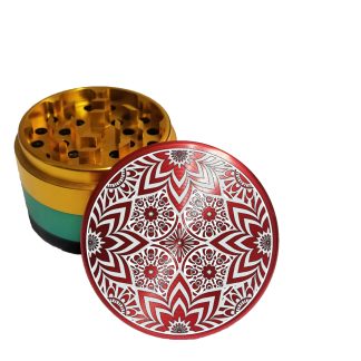 Trippy Hippie Rasta Color Aluminum Weed Grinder – Best Grinding Performance