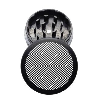 USA Made: Trippy V2, The Puck® Grinder, Gen II, Black, 63mm, 2-Piece