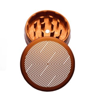 USA Made: Trippy V2, The Puck® Grinder, Gen II, Orange, 63mm, 2-Piece