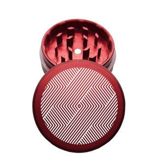 USA Made: Trippy V2, The Puck® Grinder, Gen II, Red, 63mm, 2-Piece