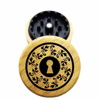 The Hybrid™ Mini Grinder: Tumbler – Mini Wood Top Herb Grinder 2.3" Two Piece