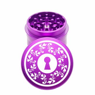 Tumbler Purple Pocket Weed Grinder – Aluminum Herb Crusher