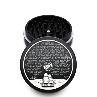 USA Made The Puck® Grinder: The Greater Question, Black, 3.500 inch [90mm], 2 Piece