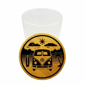 Van Life Cannabis Storage Jar – Airtight Weed Container Glass Bamboo Lid