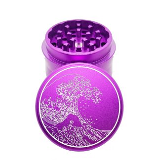 Great Wave Purple Small Aluminum Grinder – Mini Weed Crusher