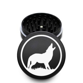 USA Made The Puck® Grinder: The Howling, Black, 3.500 inch [90mm], 2 Piece