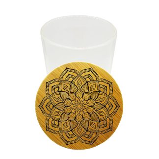 Zinnia Mandala Airtight Cannabis Jar – 200ml Herb Storage Glass Container