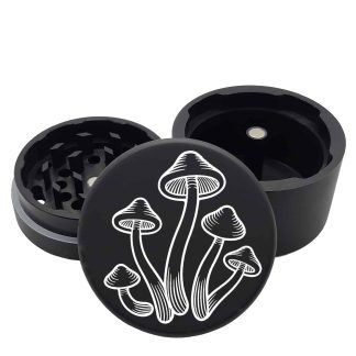 USA Made: Mushrooms, Black, 2.500 [63mm], 3 Piece