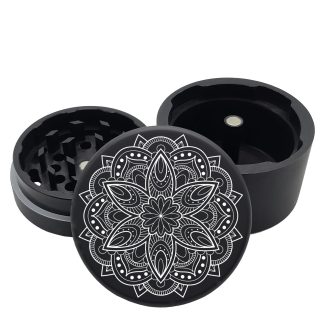 USA Made: Rose Mandala, Black, 2.500 [63mm], 3 Piece