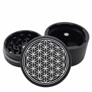 USA Made: Flower of Life, 2.500 [63mm], Black, 3 Piece