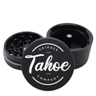 USA Made: Tahoe Grinder Co Round Logo, Black, 2.500 [63mm], 3 Piece